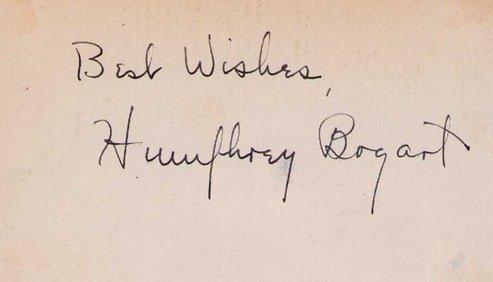 Humphrey Bogart signature