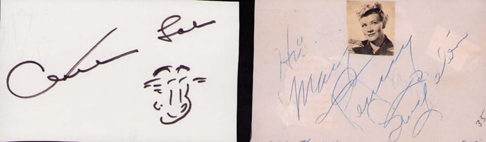 Blondie and Dagwood signatures