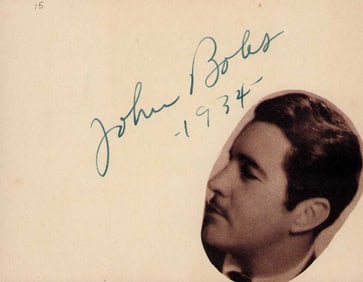 John Boles signature