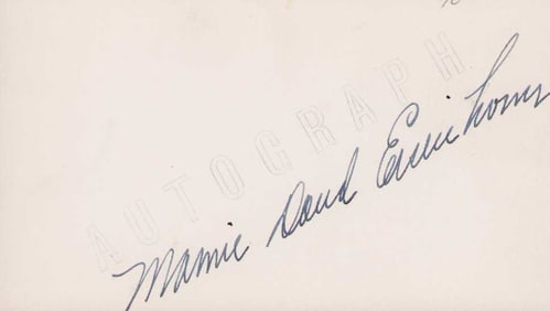 Mamie Doud Eisenhower signature