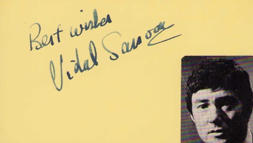 Vidal Sassoon signature