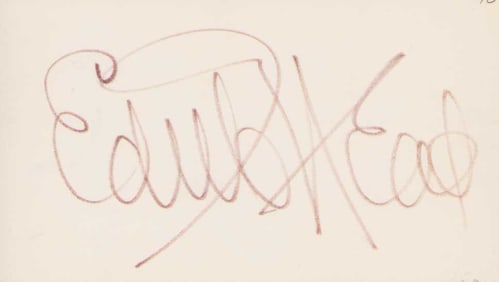 Edith Head signature
