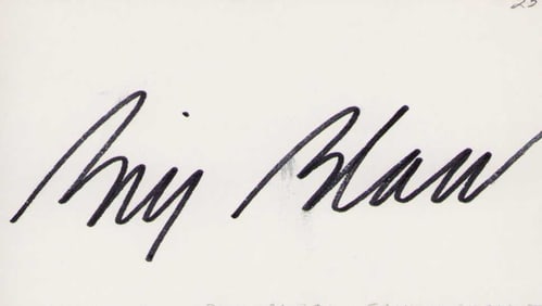 Bill Blass signature