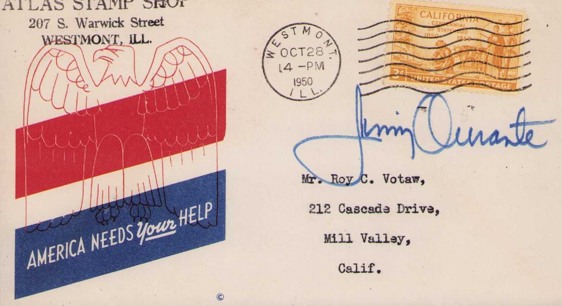 Jimmy Durante FDC signed (1 of 1)