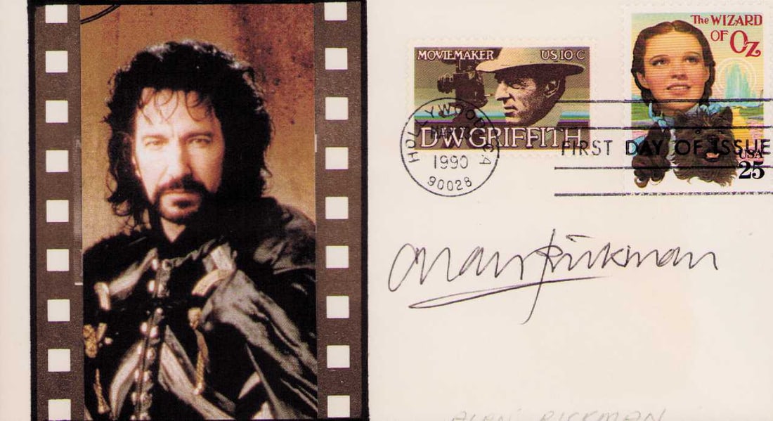 Alan Rickman FDC signed (1 of 1)