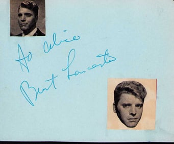 Burt Lancaster signature