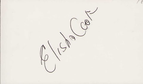 Elisha Cook signature