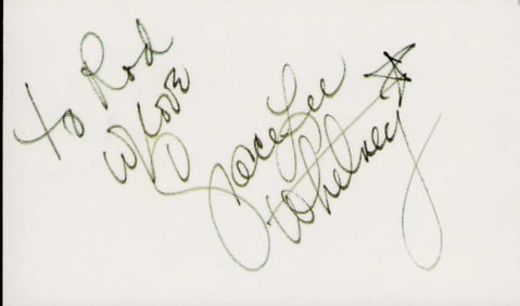 Grace Lee Whitney signature Star Trek