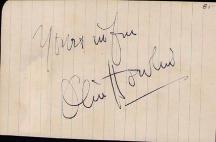 Owlin Holwin rare GWTW signature