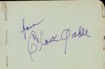 Clark Gable signature