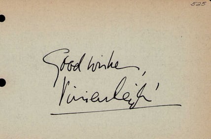Vivien Leigh signature