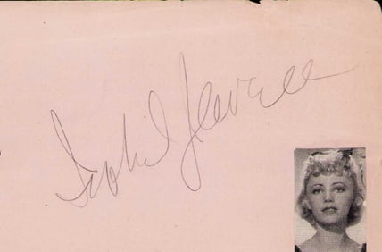 Isabel Jewell rare GWTW signature
