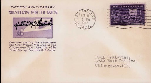 Hattie McDaniel rare GWTW signed FDC