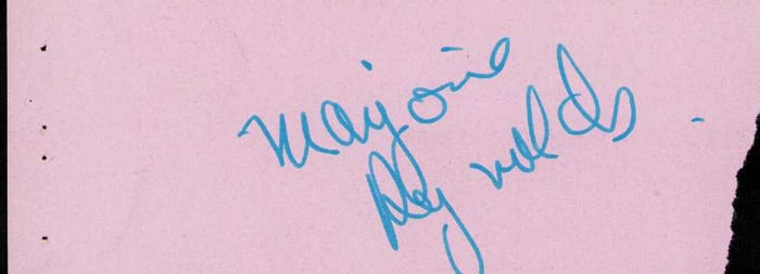 Marjorie Reynolds scarce GWTW signature