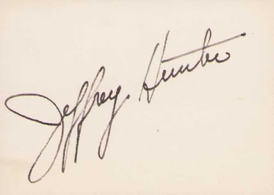 Jeffrey Hunter signature