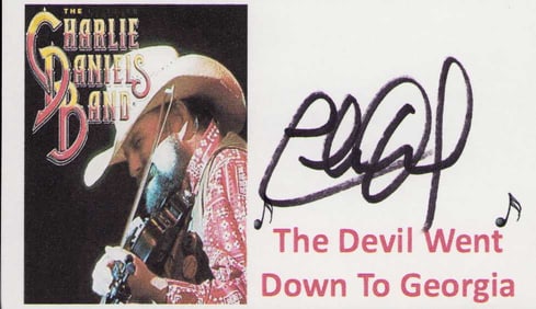 Charlie Daniels signature