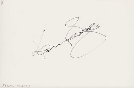 Kenny Rogers signature