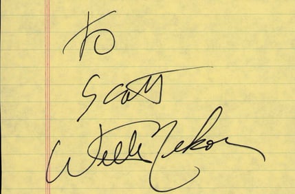 Willie Nelson vintage signature