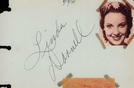 Linda Darnell signature