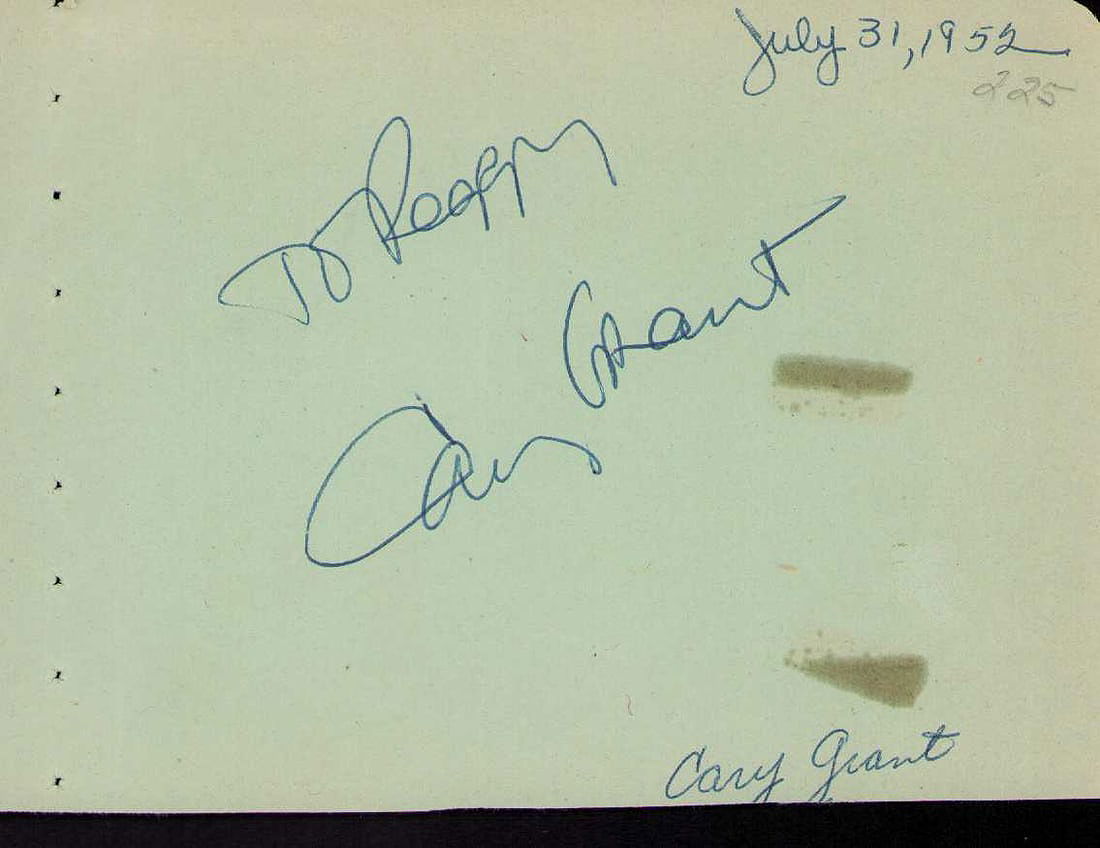 Cary Grant signature