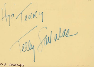 Telly Savalas signature