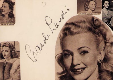 Carol Landis signature
