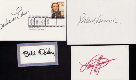 I Dream of Jeannie cast set of signatures