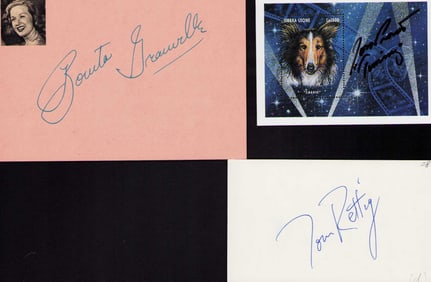 Lassie set of cast signatures