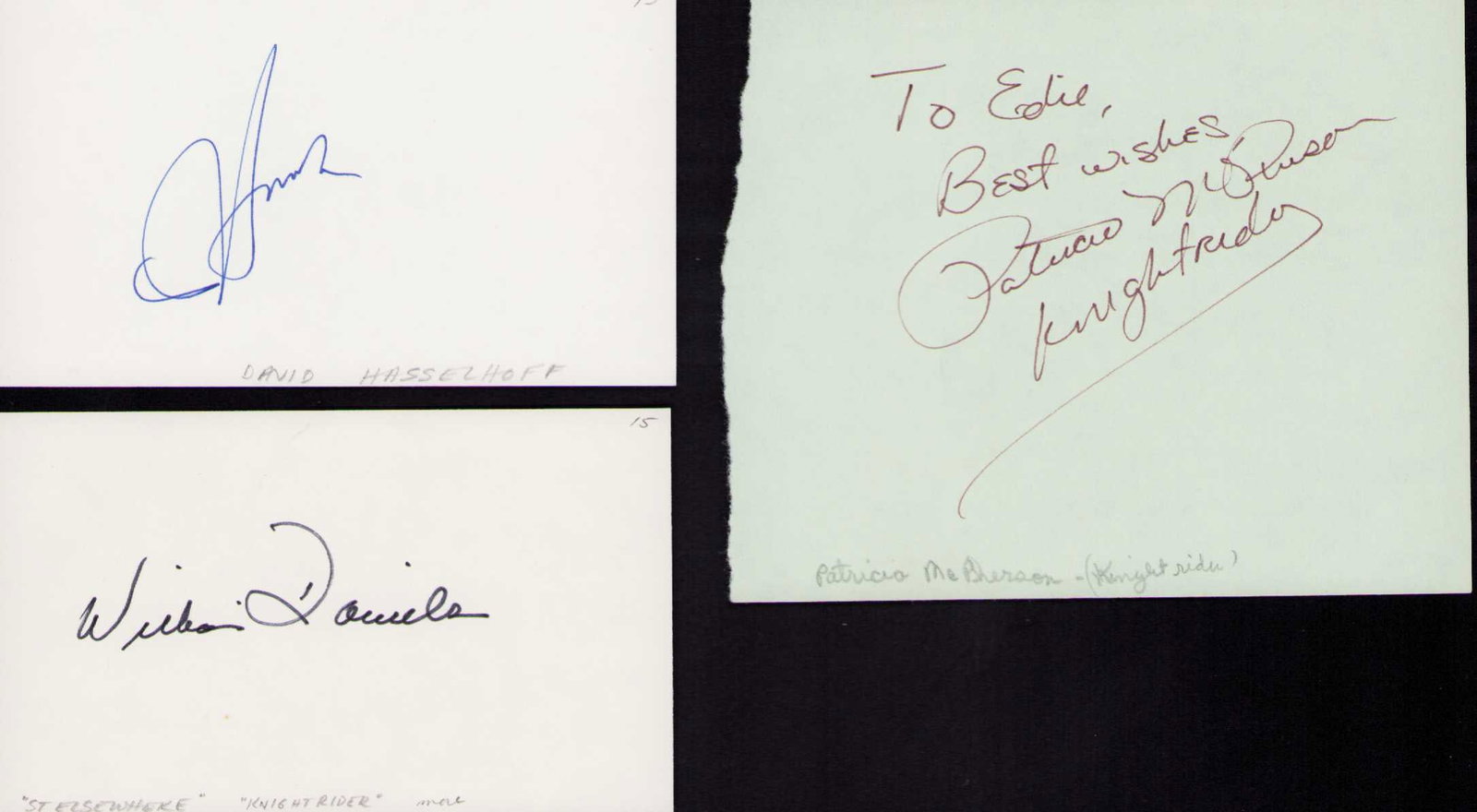 Knight Rider cast of signatures (1 of 1)