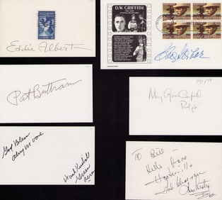 Green Acres cast set of signatures