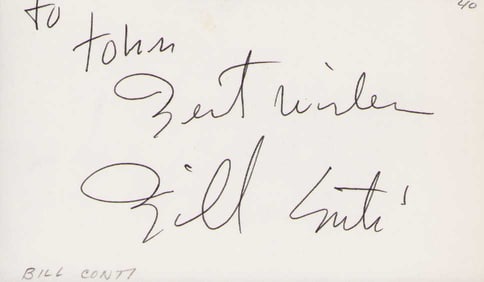 Bill Conti signature