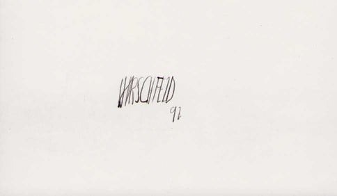 Al Hirschfeld signed card