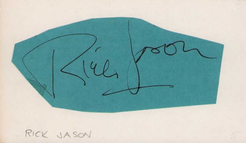Rick Jason rare Combat signature