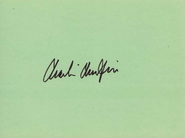 Charlie Chaplin signature
