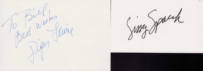 Carrie set of cast signatures