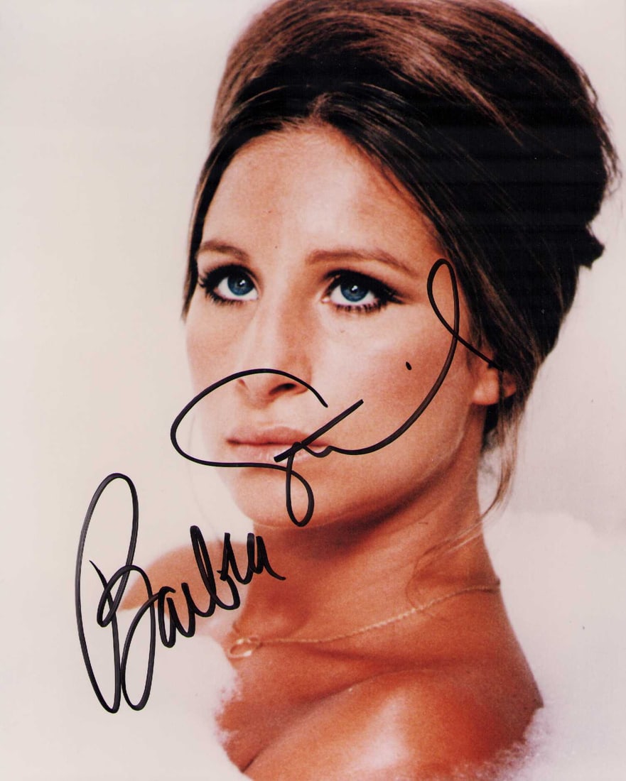 Barbra Streisand signed photo