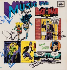 Batman music Lp cast signed