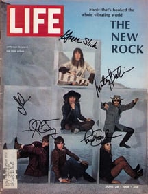 Jefferson Airplane signed LIFE magazine
