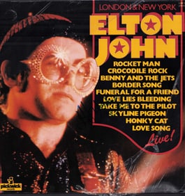 Elton John signed rare LP