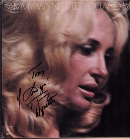 Tammy Wynette signed LP