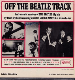 Sir George Martin signed Beatles rare LP
