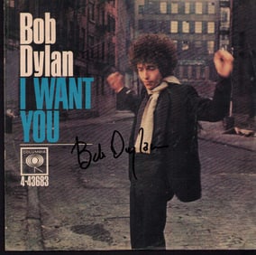 Bob Dylan rare signed picture sleeve and record