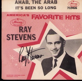 Ray Stevens signed 45rpm picture sleeve and record