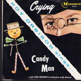 Roy Orbison signed 45rpm picture sleeve and record