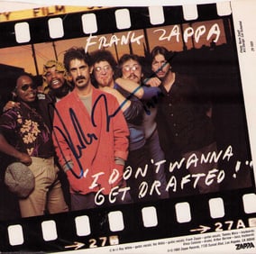 Frank Zappa signed 45rpm picture sleeve and record