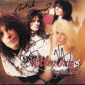 Motley Crue signed LP