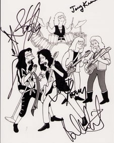 Aerosmith Simpsons signed photo