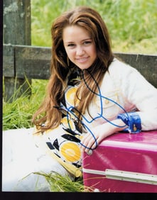Miley Cyrus signed photo