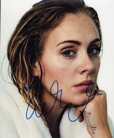 Adele signed photo