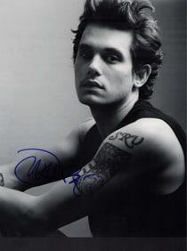 John Mayer signed photo